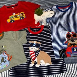 Gymboree Red and Green Short Sleeve Tees